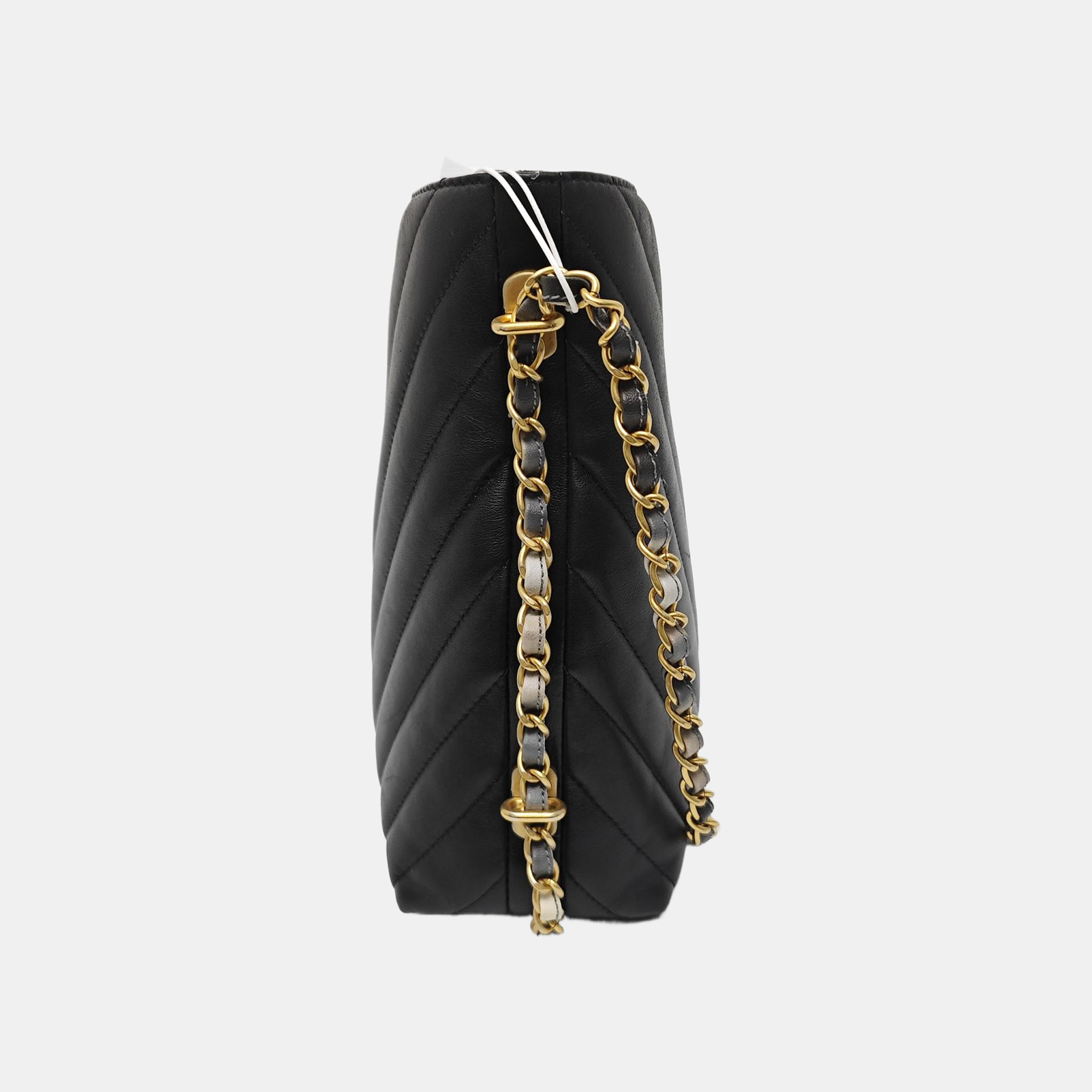 Chevron Lambskin Black