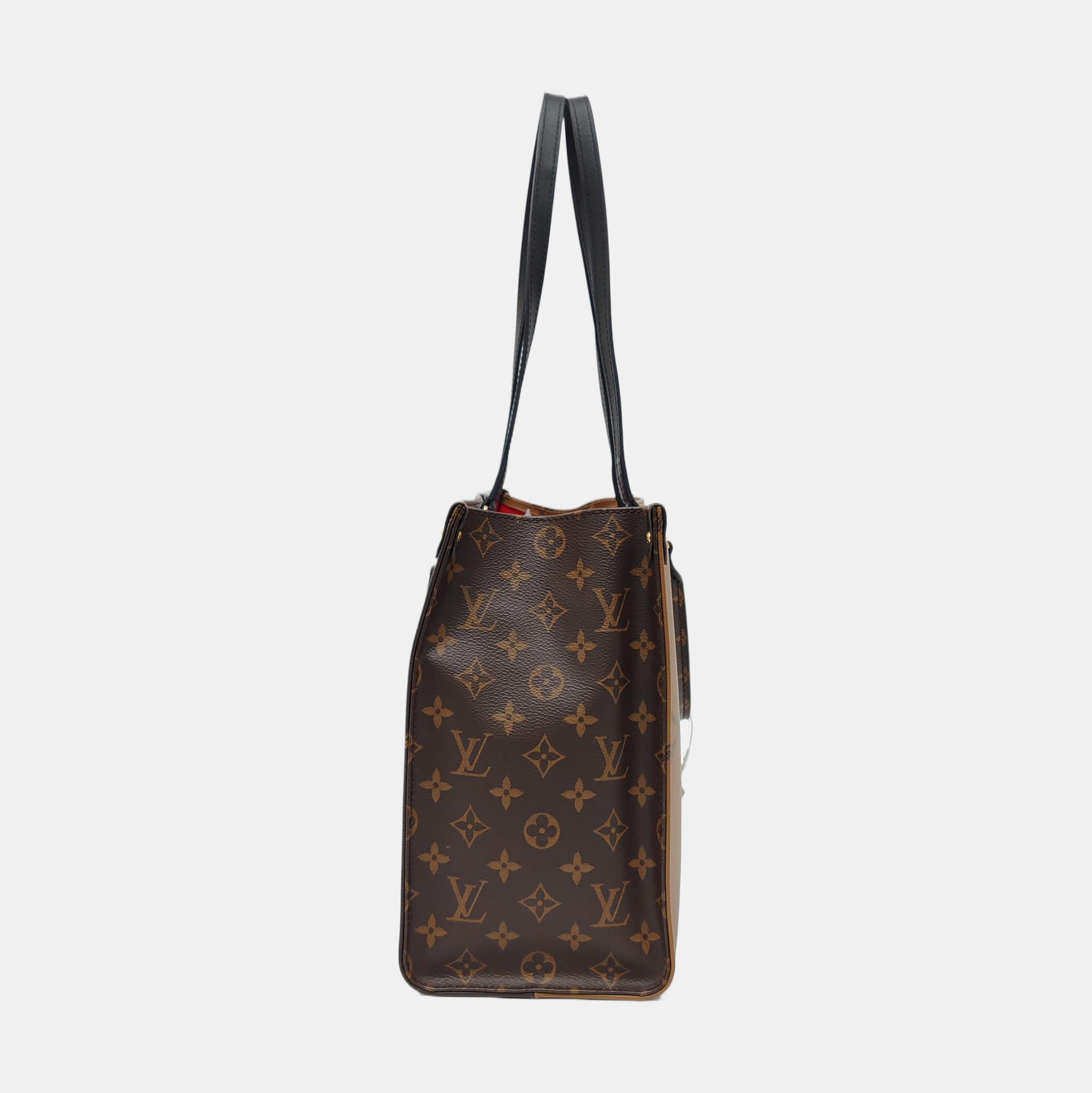 ONTHEGO MM Monogram Coated Canvas Brown