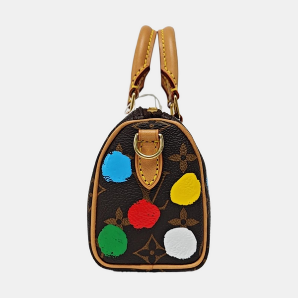 SPEEDY Nano Monogram Coated Canvas Brown