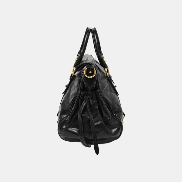 Calfskin Shoulder Bag Black