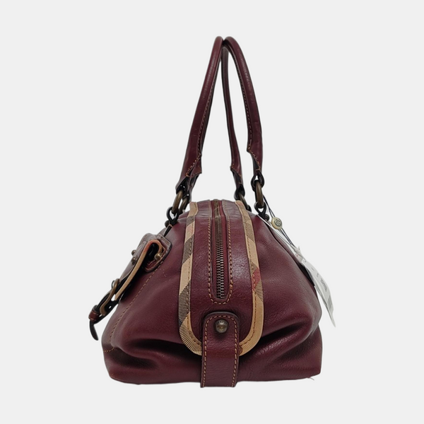 Calfskin Top Handle Bag Red