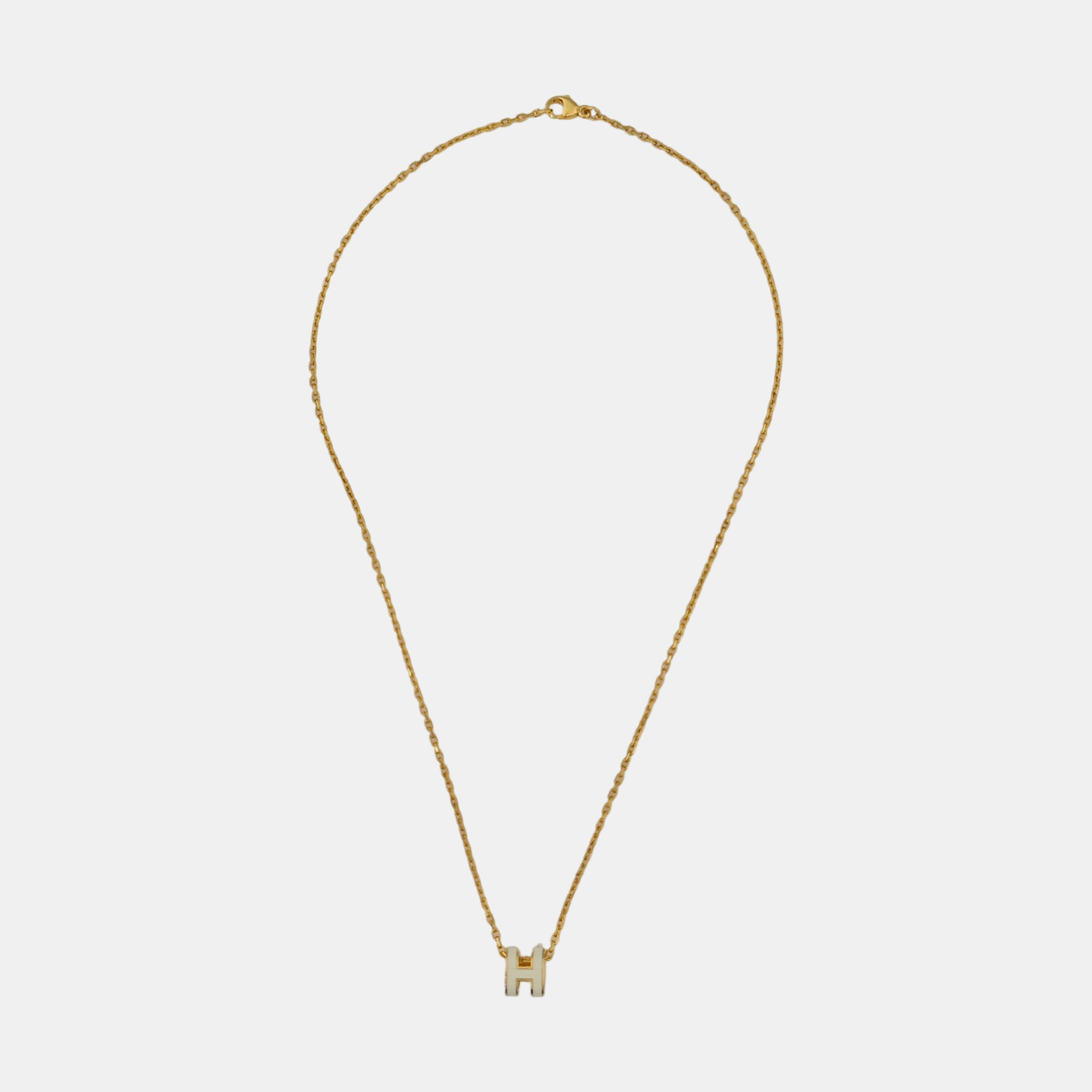 Pop H Metal Gold Necklace