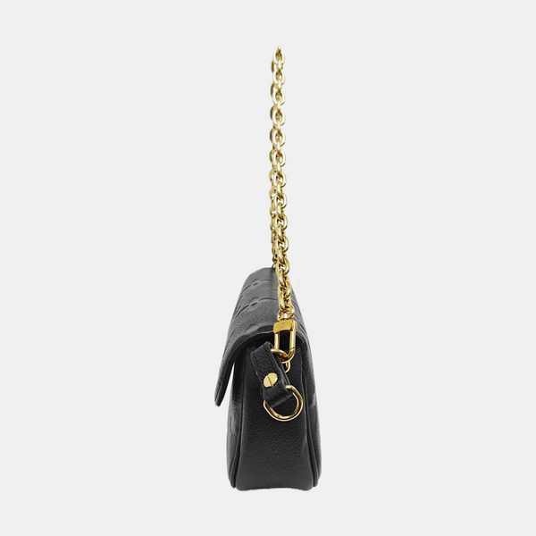 IVY Monogram Calfskin Black