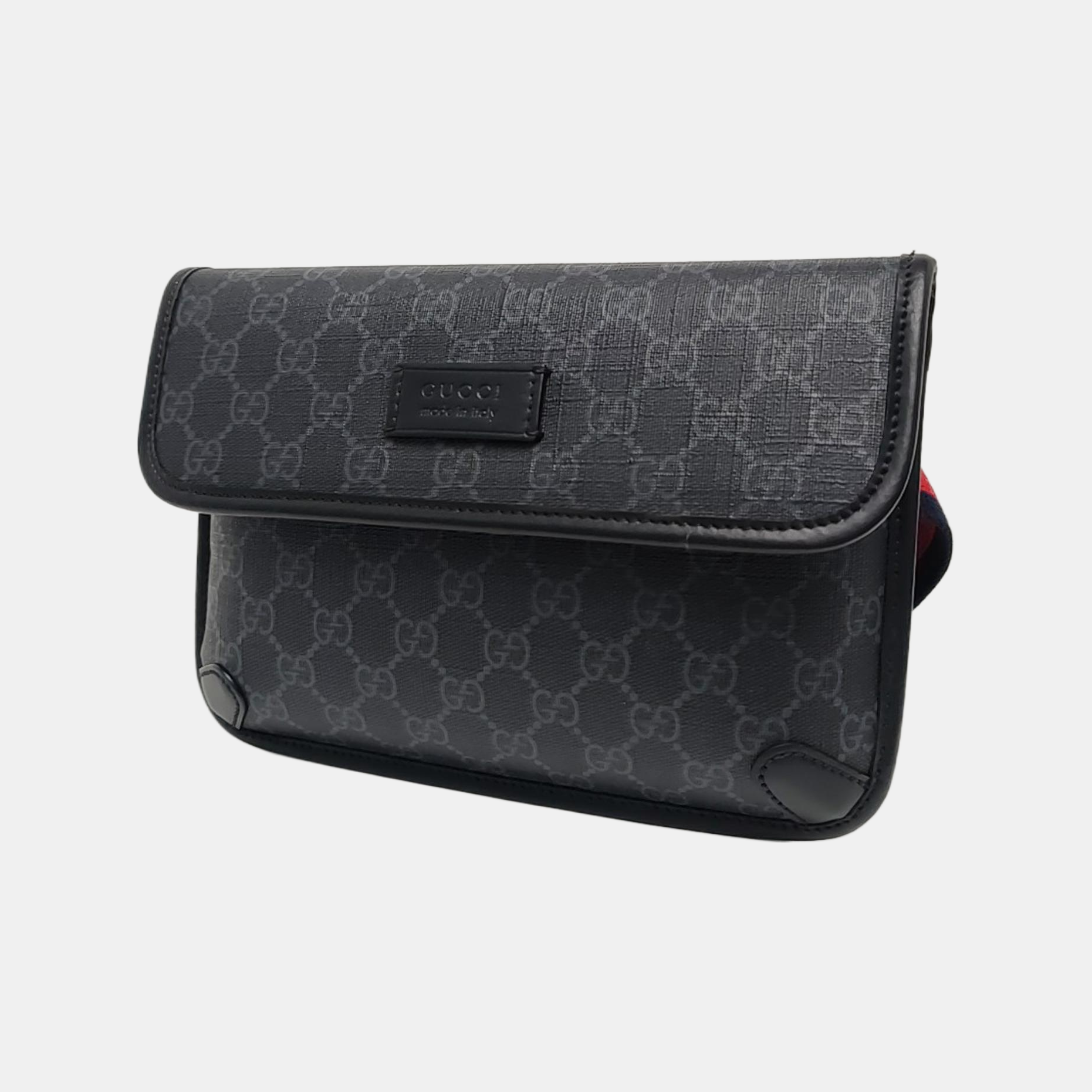 Neo Vintage Monogram Coated Canvas Black