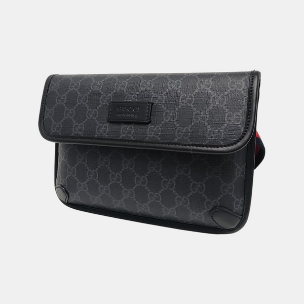 Neo Vintage Monogram Coated Canvas Black