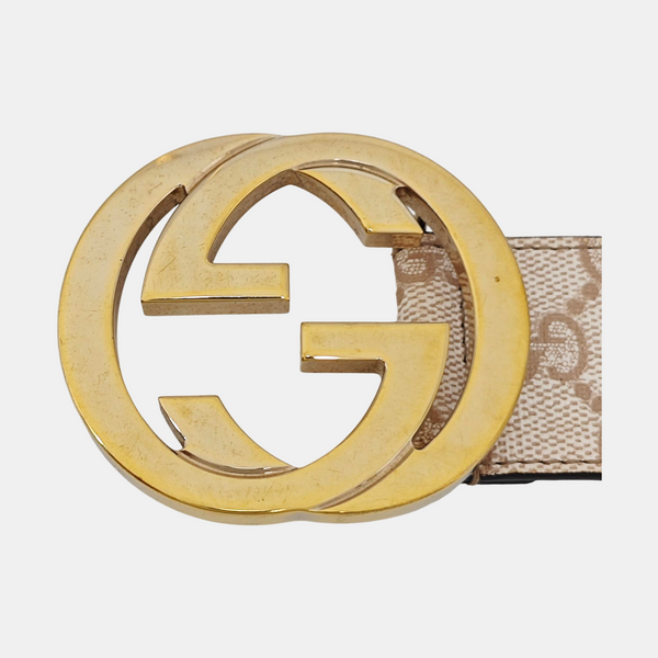 Leather Belt Beige