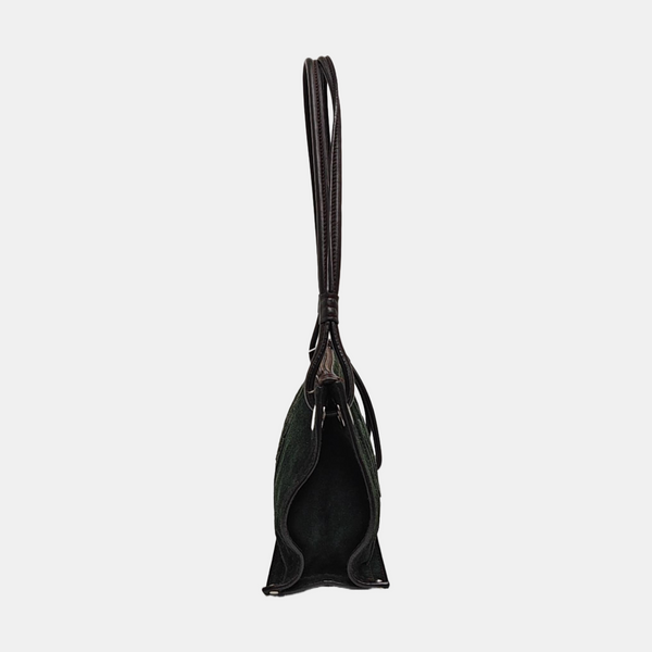 Suede Shoulder Bag Green