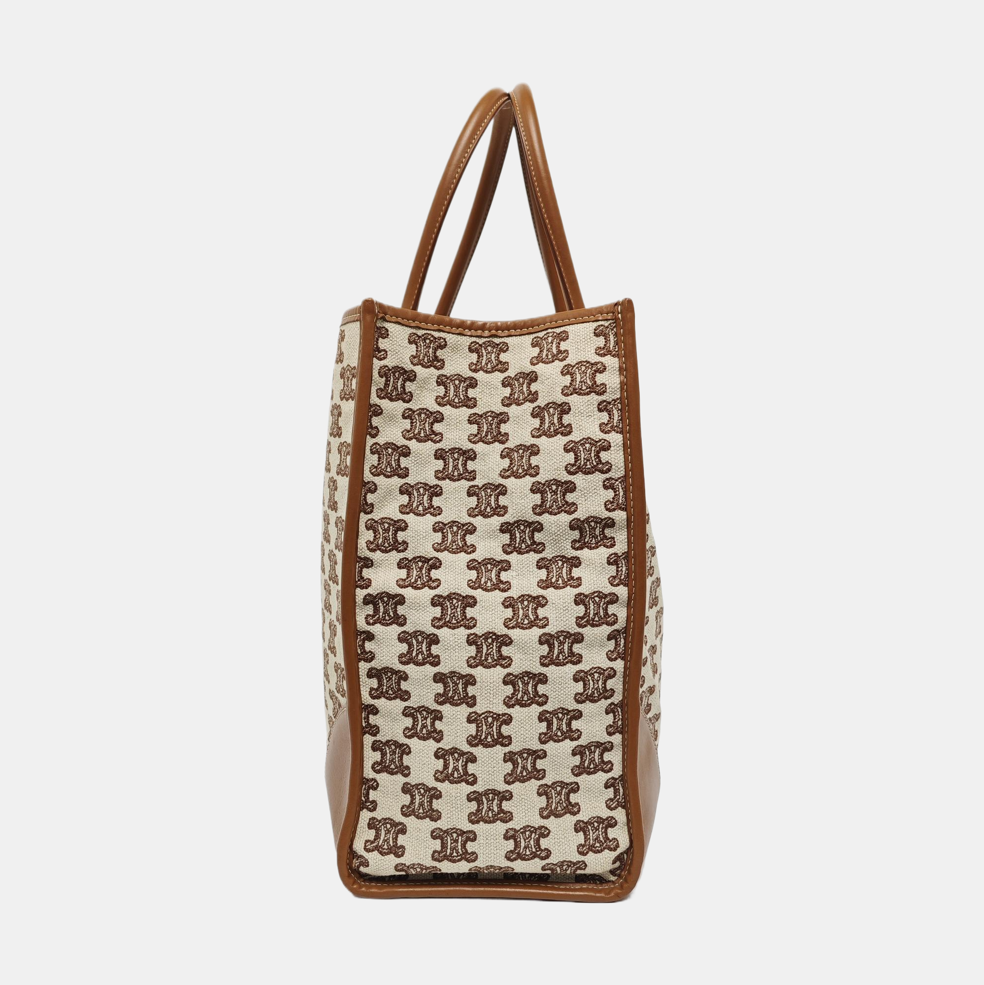 Fabric Tote Bag Brown