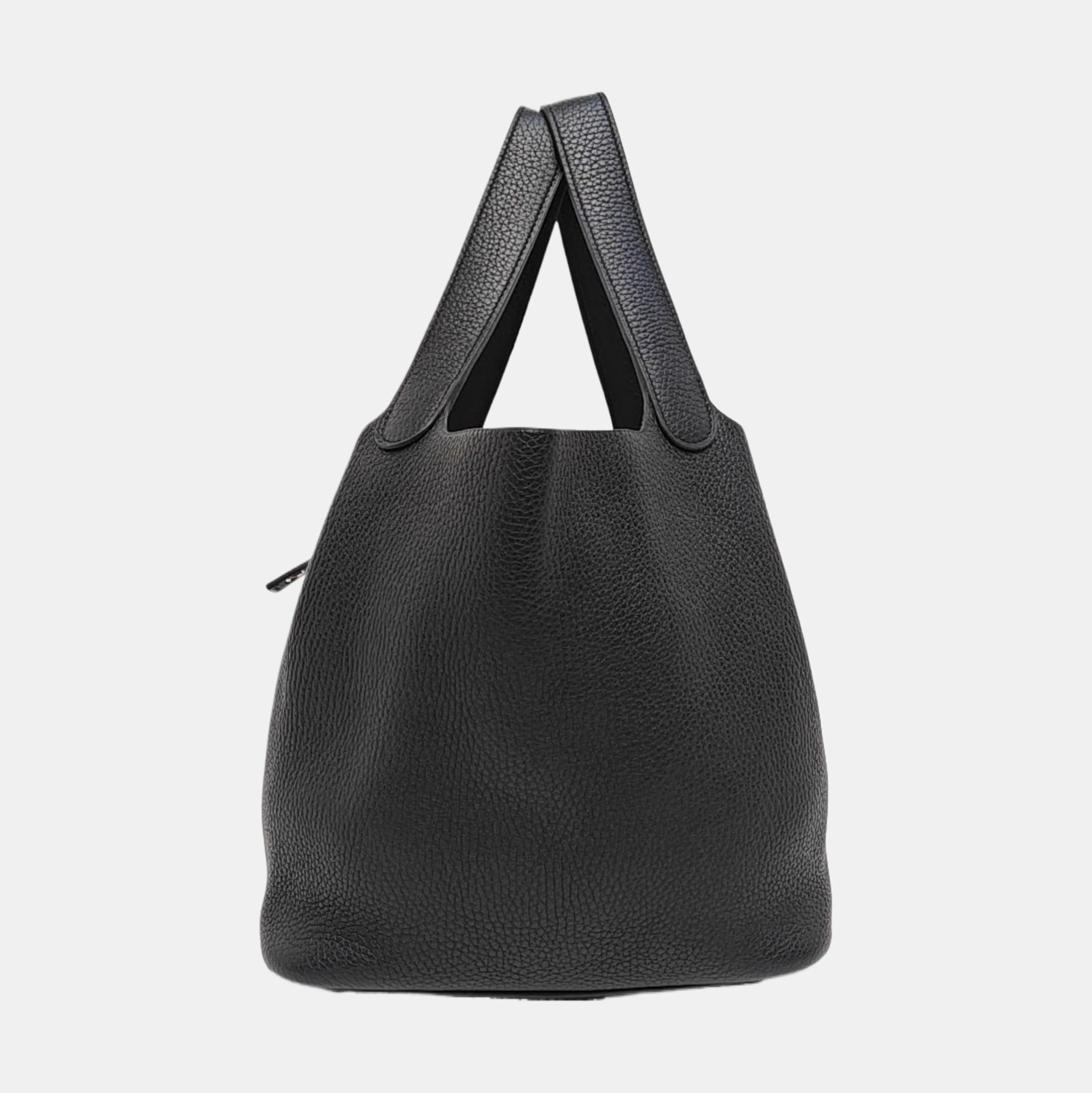 Authenticated pre-owned  Picotin Lock 22 Clemence Black - Bucket Bag at Looply