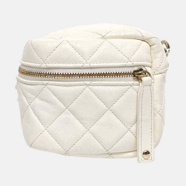 Quilted Lambskin White