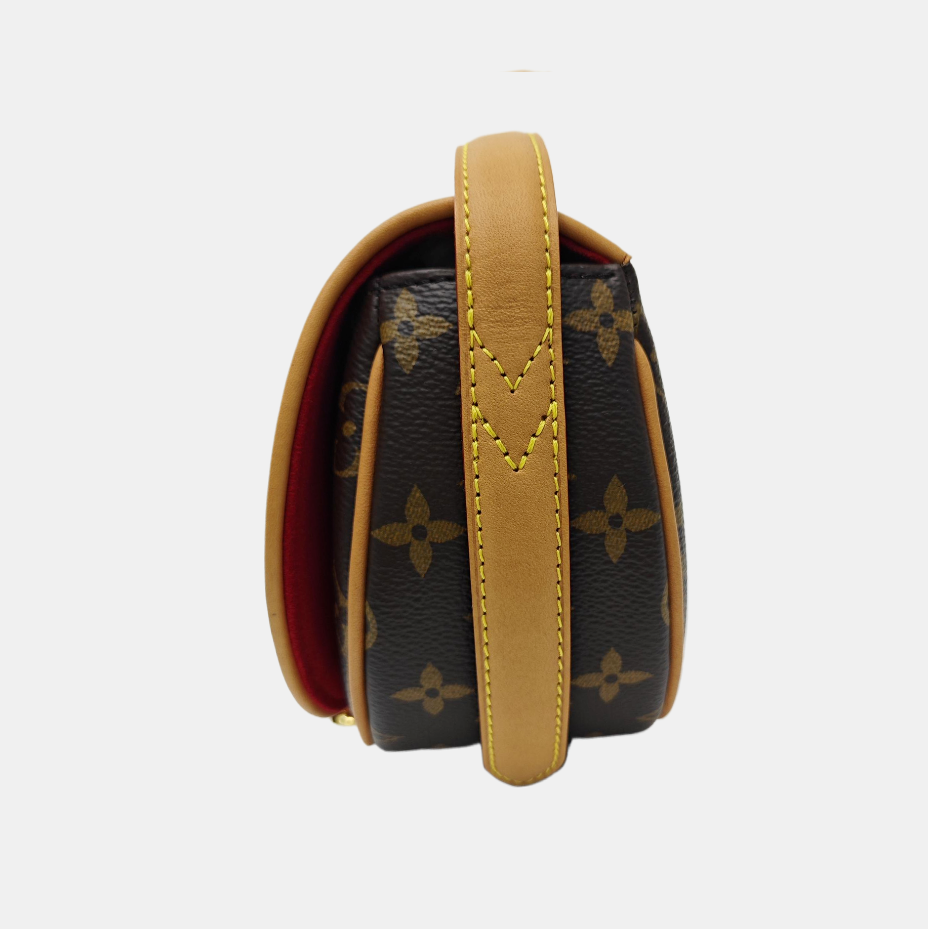 TAMBOURINE Monogram Coated Canvas Brown