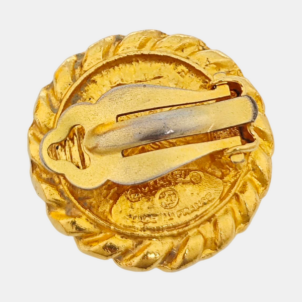 Metal Gold Clip On Earrings