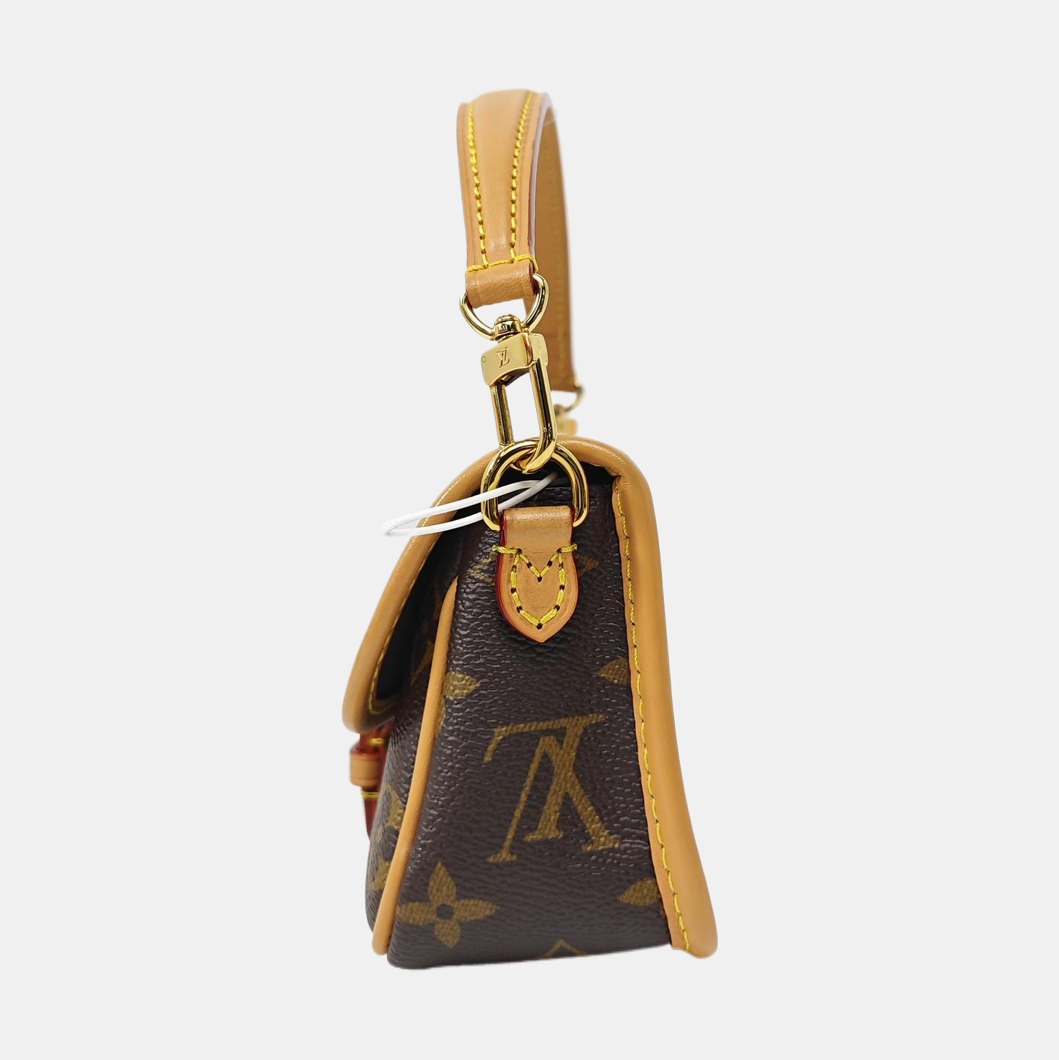 DIANE Nano Monogram Coated Canvas Brown