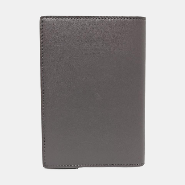 Calfskin Passport Holder Gray
