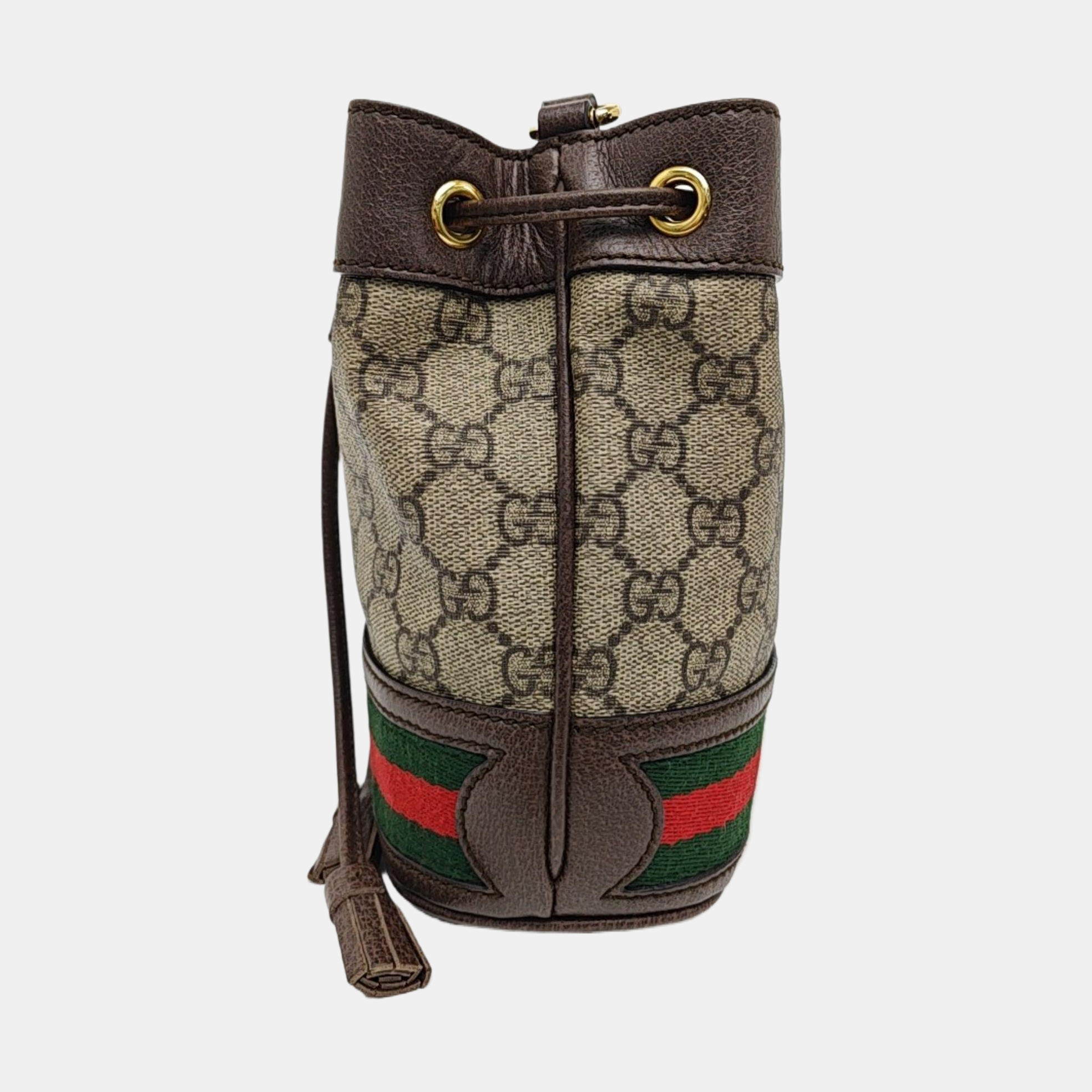 Ophidia Mini Monogram Coated Canvas Beige