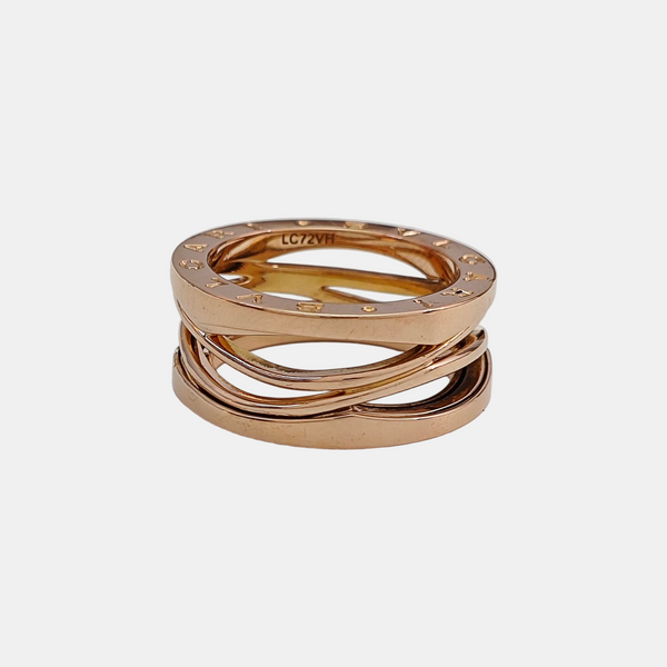B.ZERO1 18k Rose Gold Ring EU 55