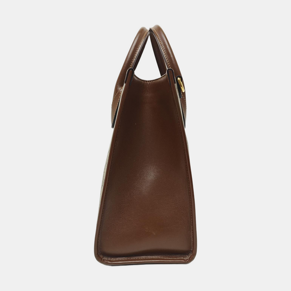Retro Small Monogram Coated Canvas Brown