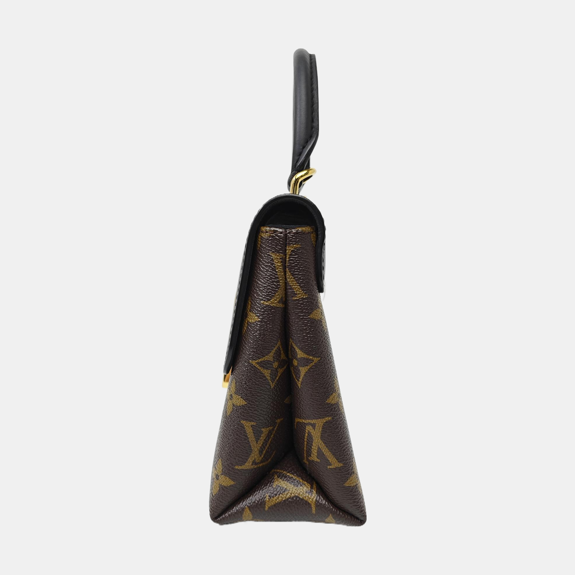 LOCKY BB Monogram Coated Canvas Brown