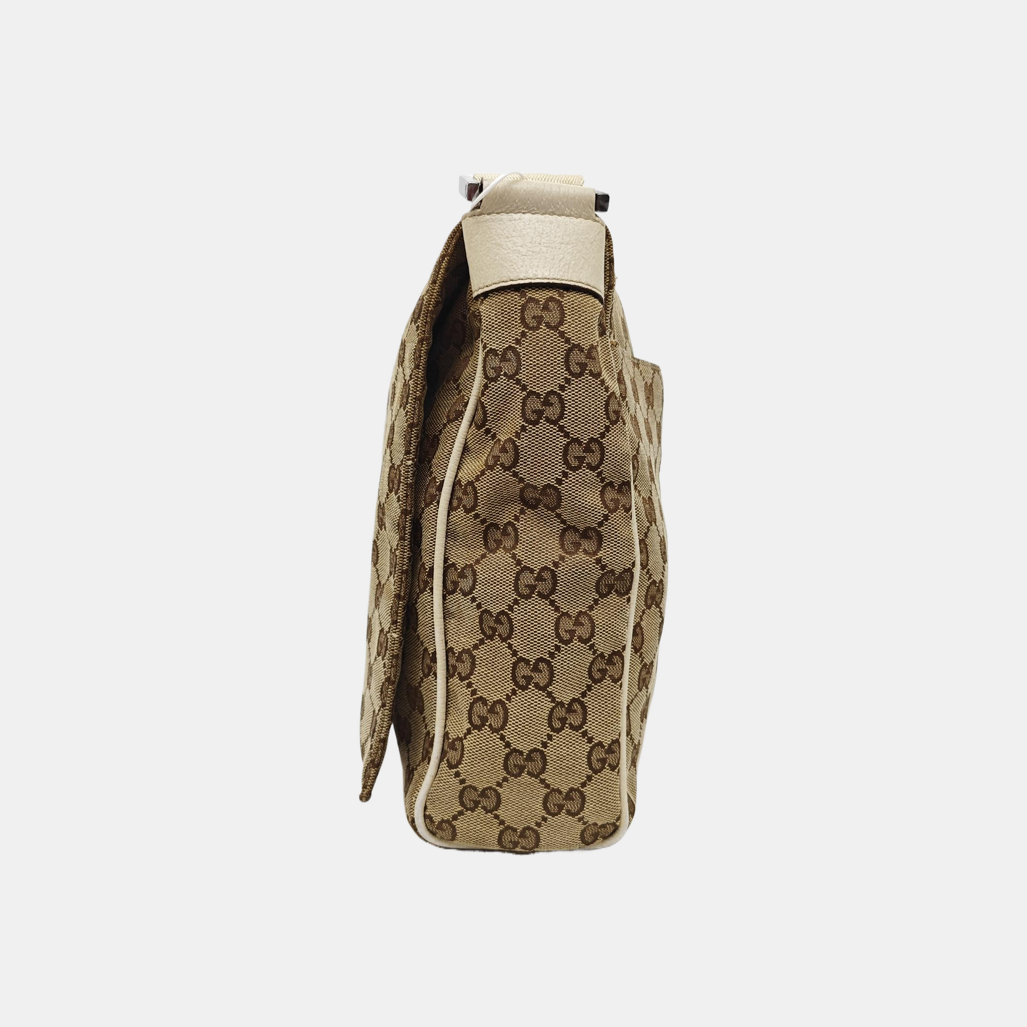 Monogram Canvas Shoulder Bag Beige