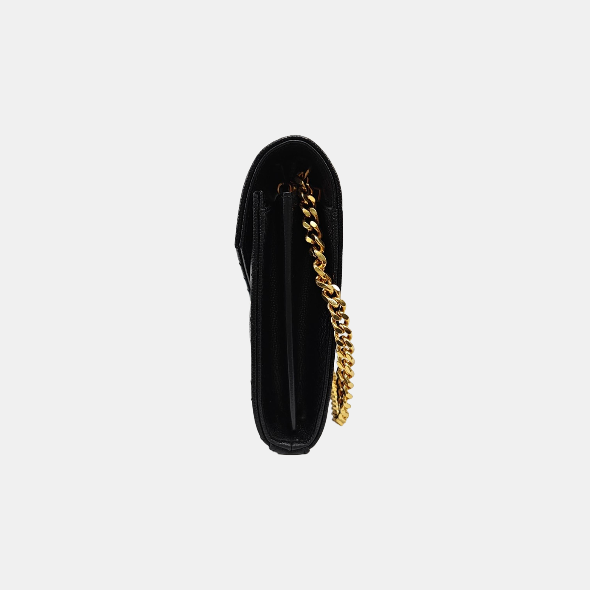 MONOGRAM Medium Chevron Calfskin Black