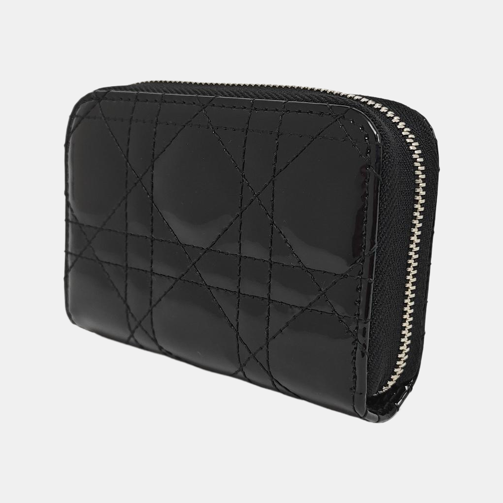 Lady Dior Cannage Patent Leather Black