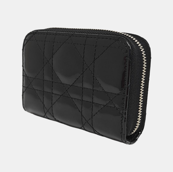 Lady Dior Cannage Patent Leather Black