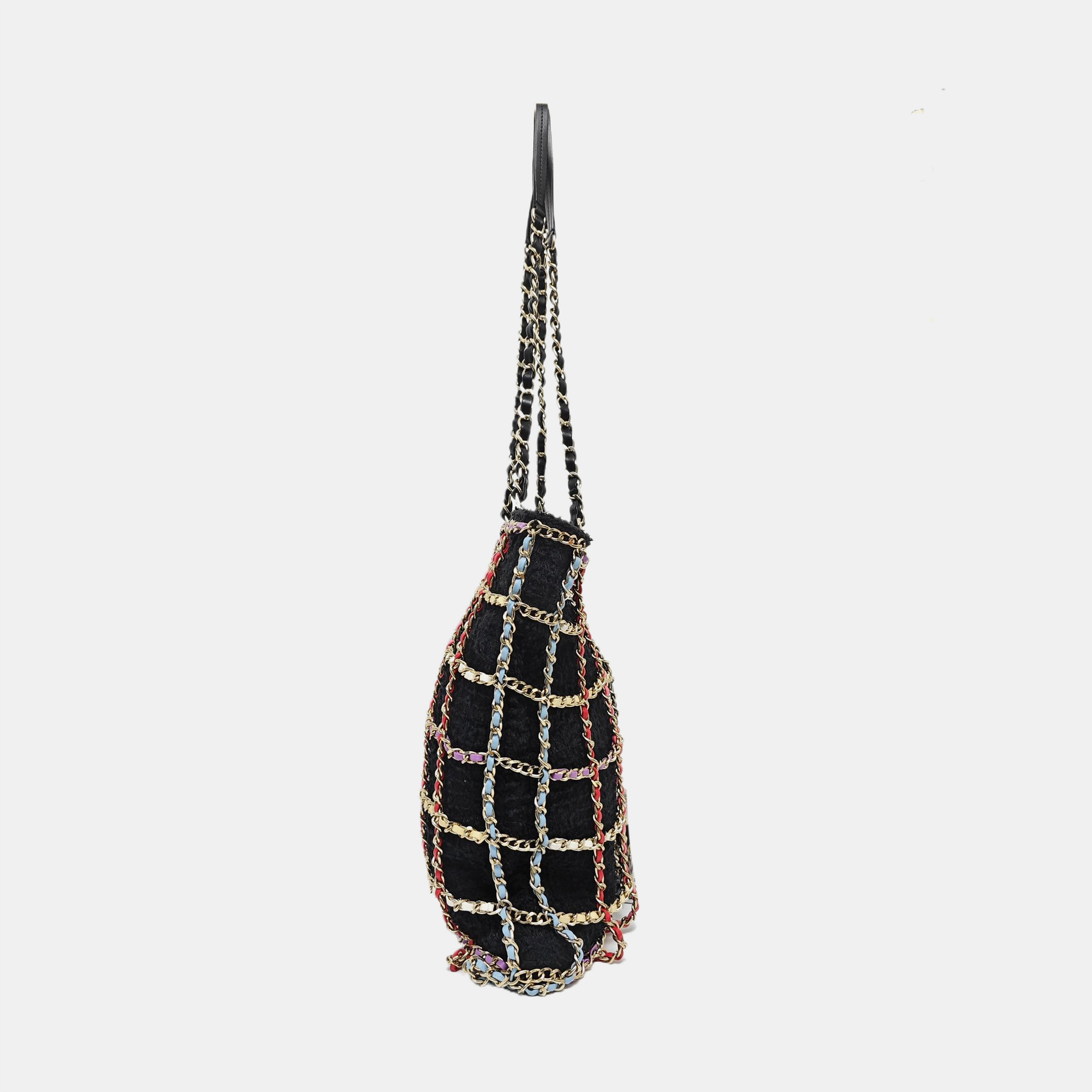 Fabric Top Handle Bag Black