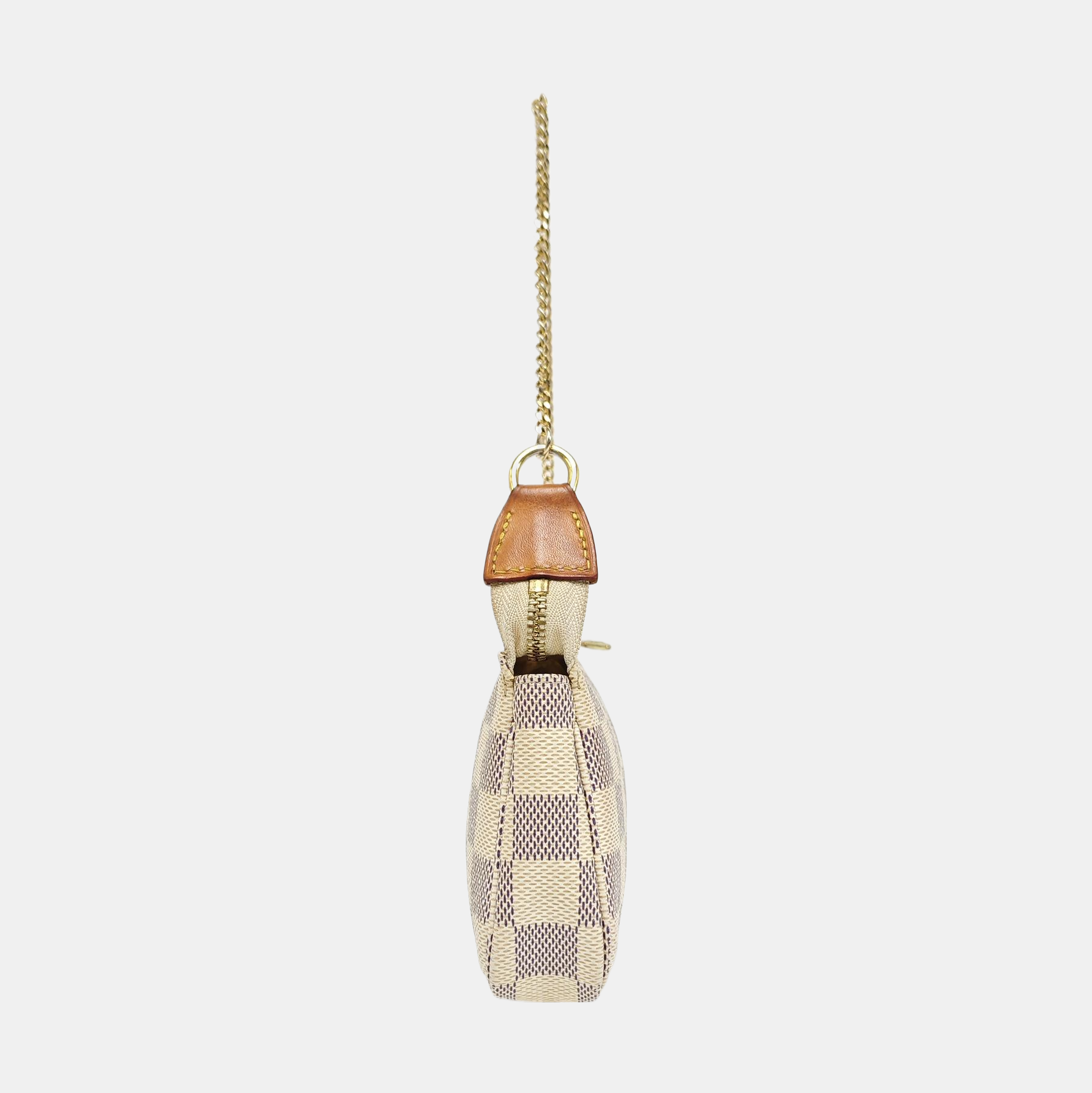 ACCESSOIRES Mini Damier Azur Coated Canvas White