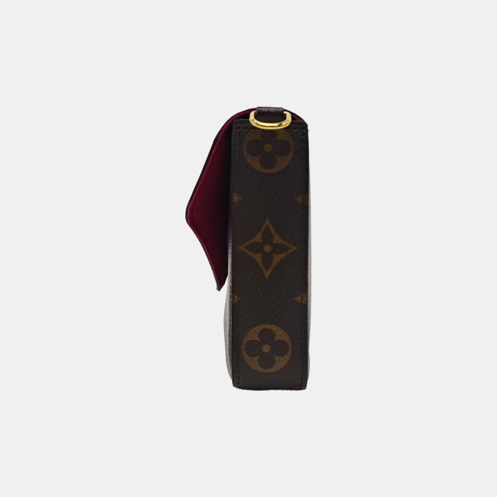 FÉLICIE Monogram Coated Canvas Brown