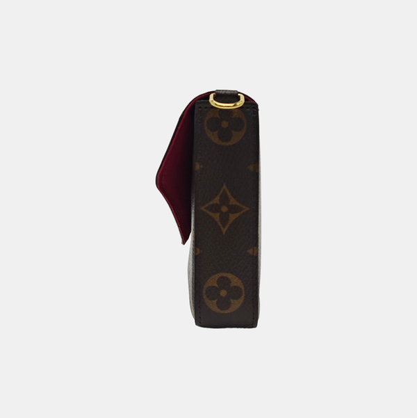 FÉLICIE Monogram Coated Canvas Brown