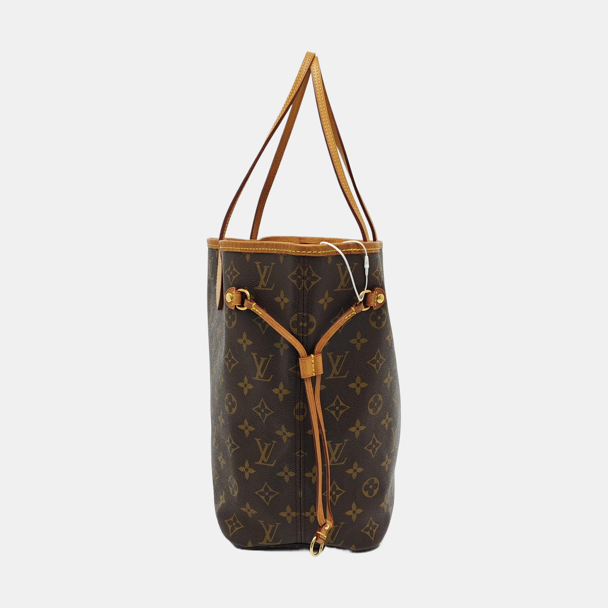 NEVERFULL MM Monogram Coated Canvas Brown