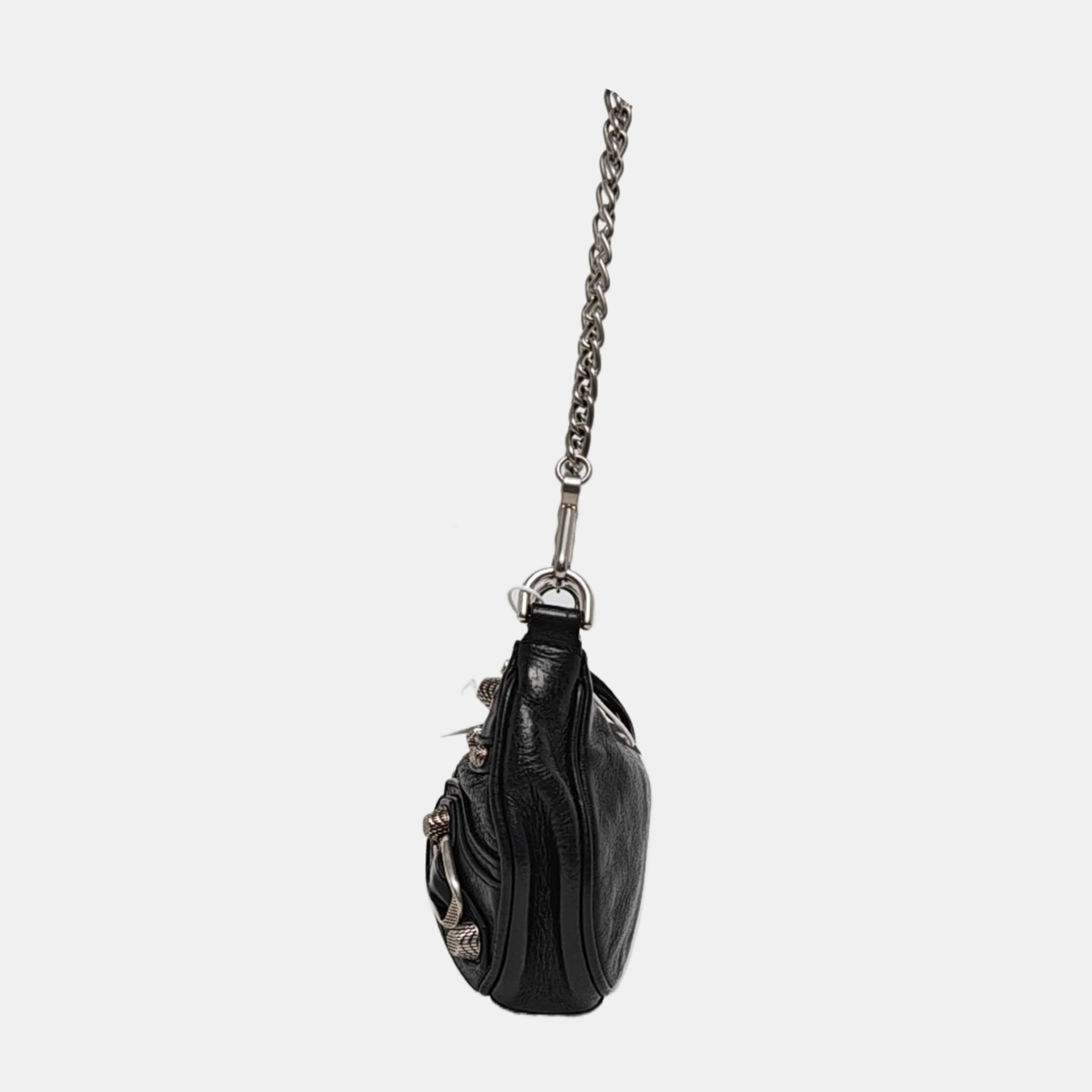 Le Cagole Mini Lambskin Black