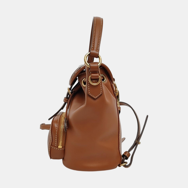 Calfskin Backpack Mini Brown