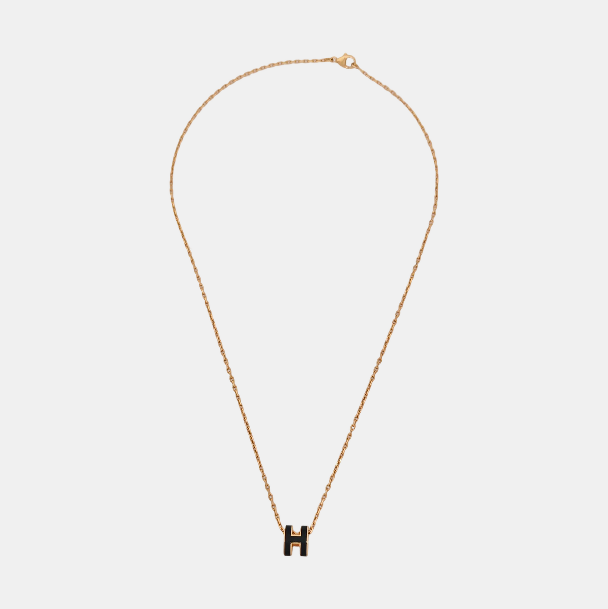 Pop H Metal Rose Gold Necklace