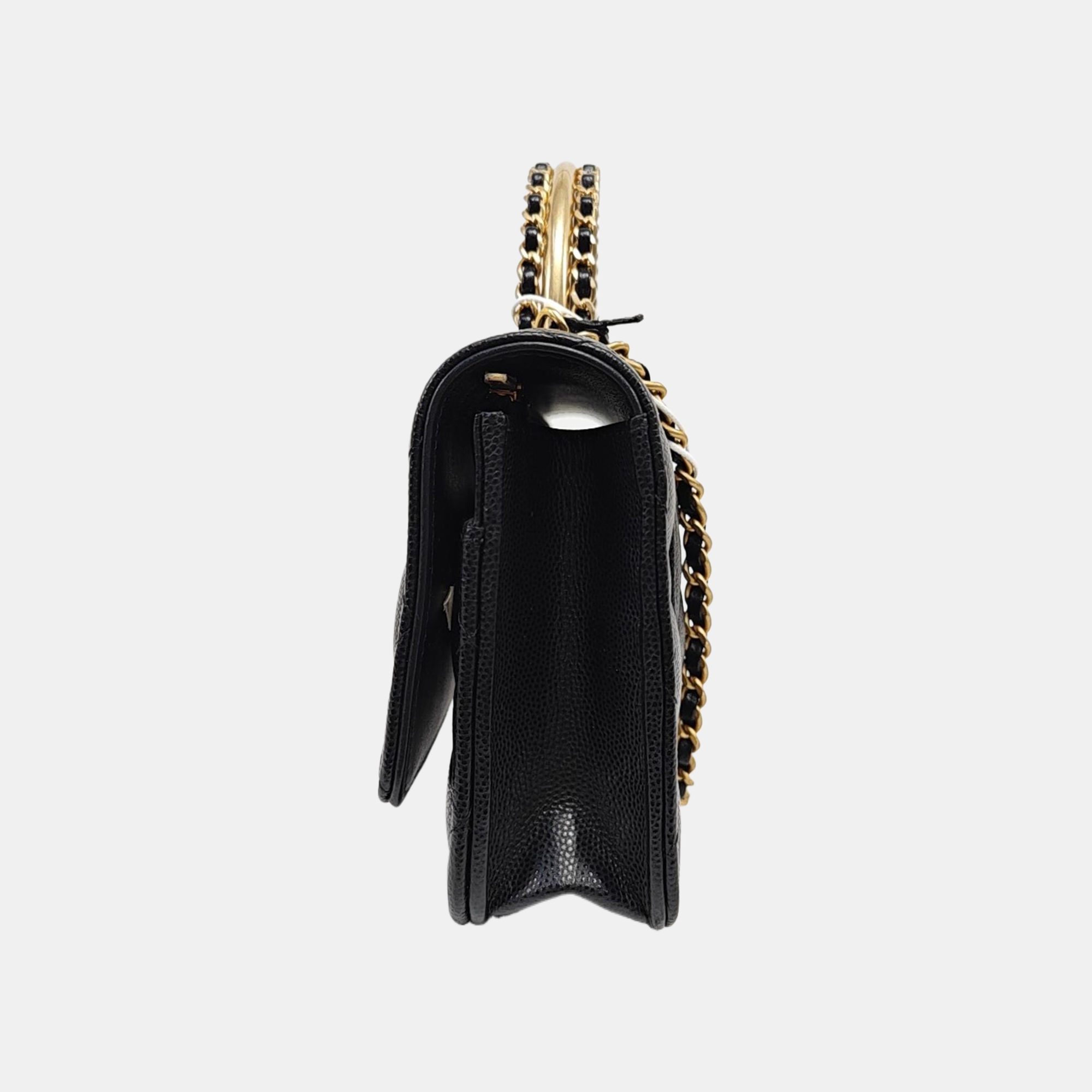 WOC Quilted Grained Calfskin Black