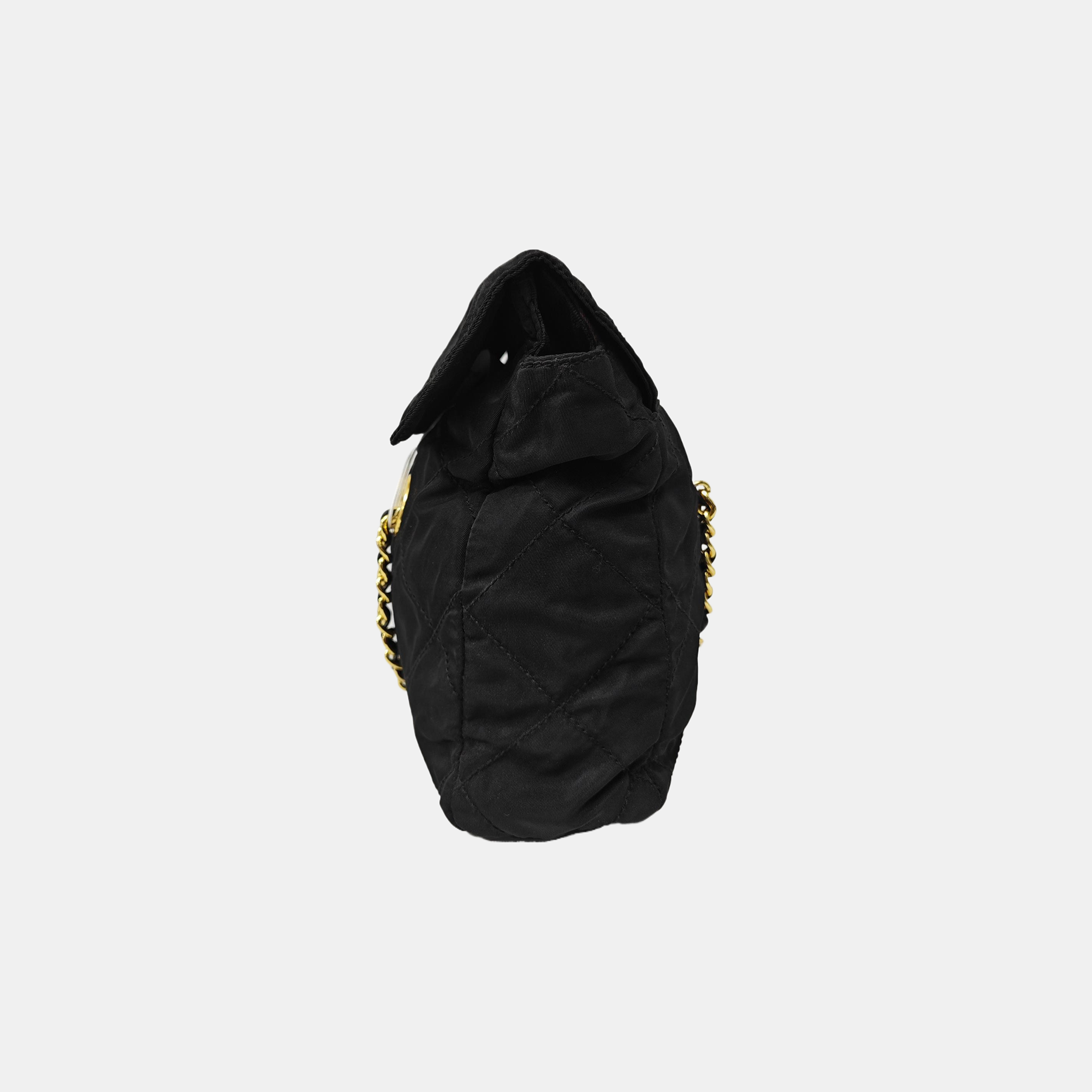 Nylon Quilted Nylon Black
