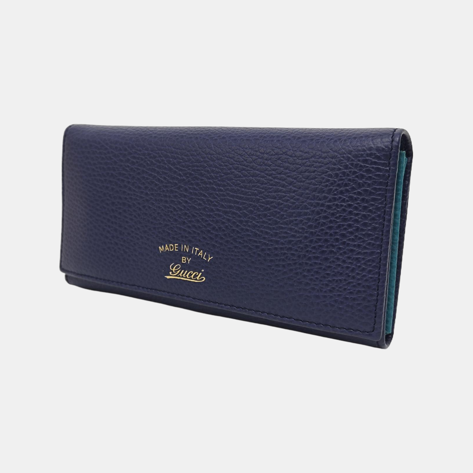 Swing Calfskin Blue Wallet