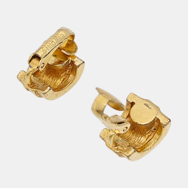Metal Gold Clip On Earrings