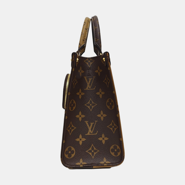 ONTHEGO PM Monogram Coated Canvas Brown