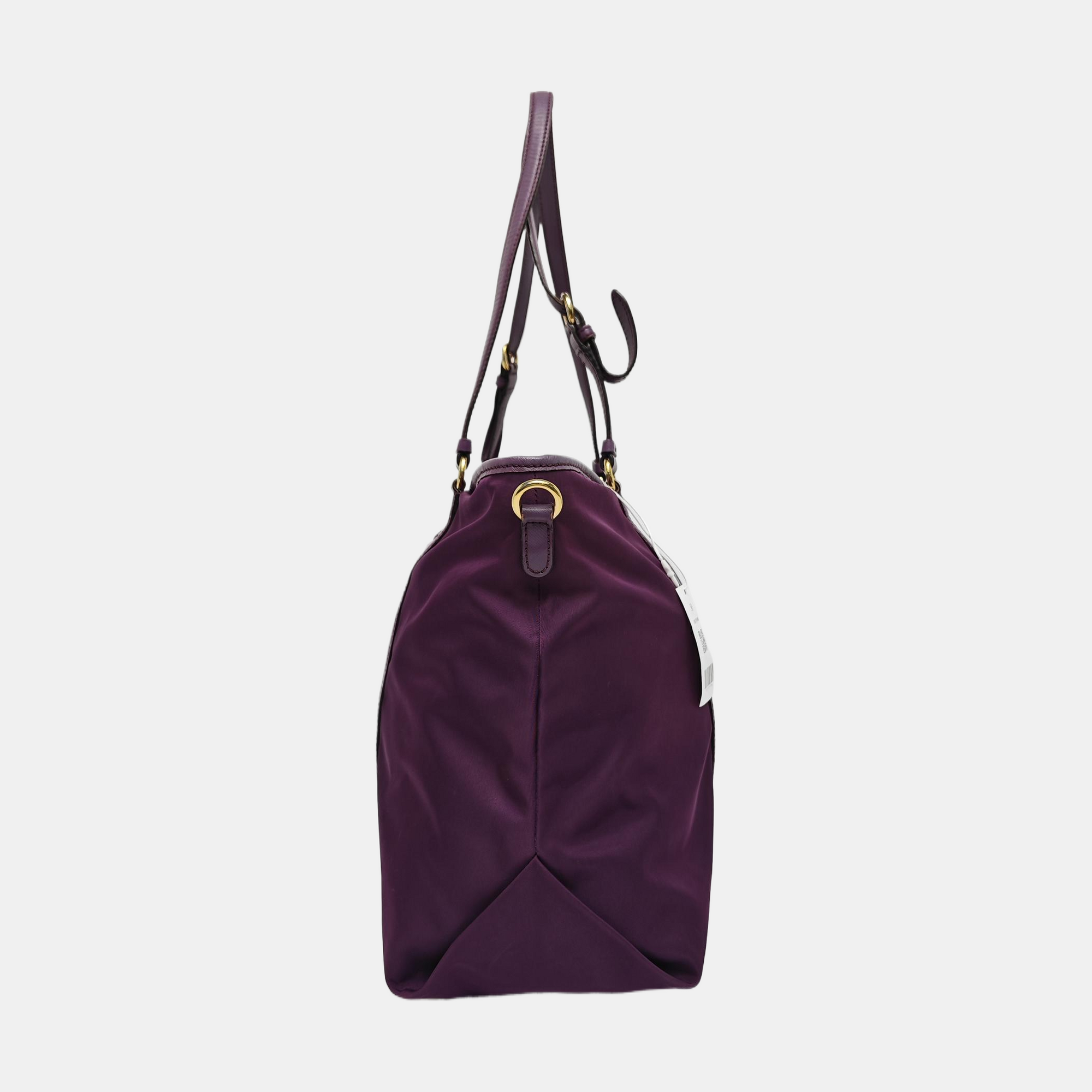 Nylon Tote Bag Purple