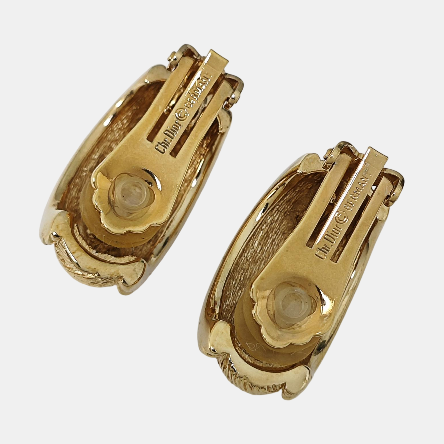 Metal Gold Clip On Earrings