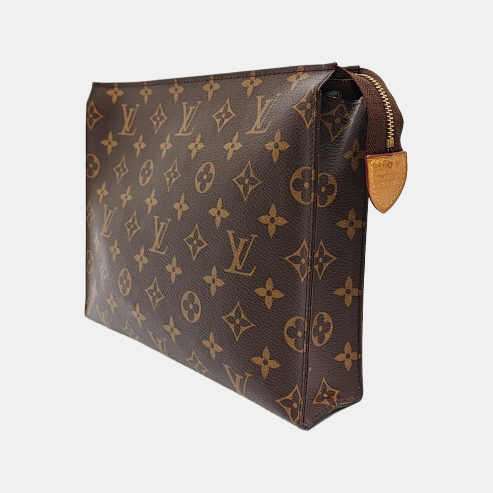 TOILET POCKET 26 Monogram Coated Canvas Brown