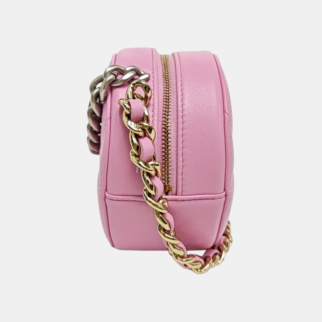 CHANEL 19 Small Quilted Lambskin Pink