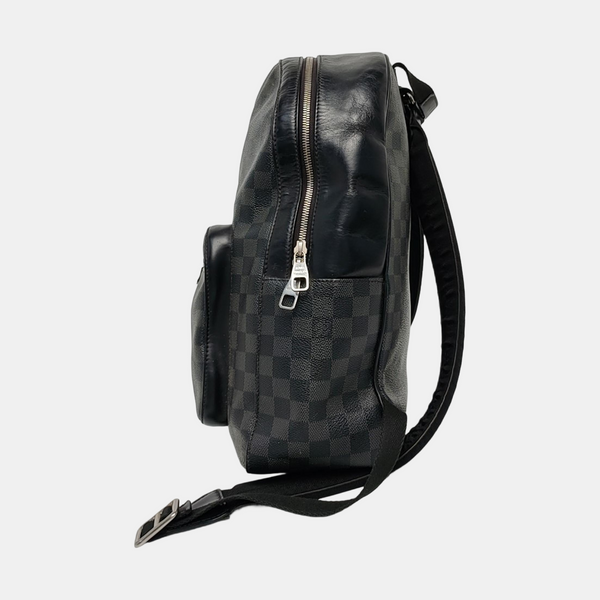 JOSH Damier Graphite Coated Canvas Gray