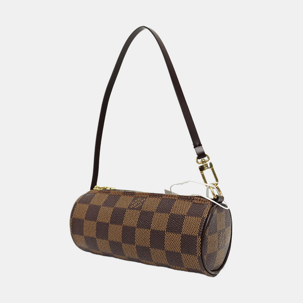 PAPILLON Mini Damier Ebene Coated Canvas Brown