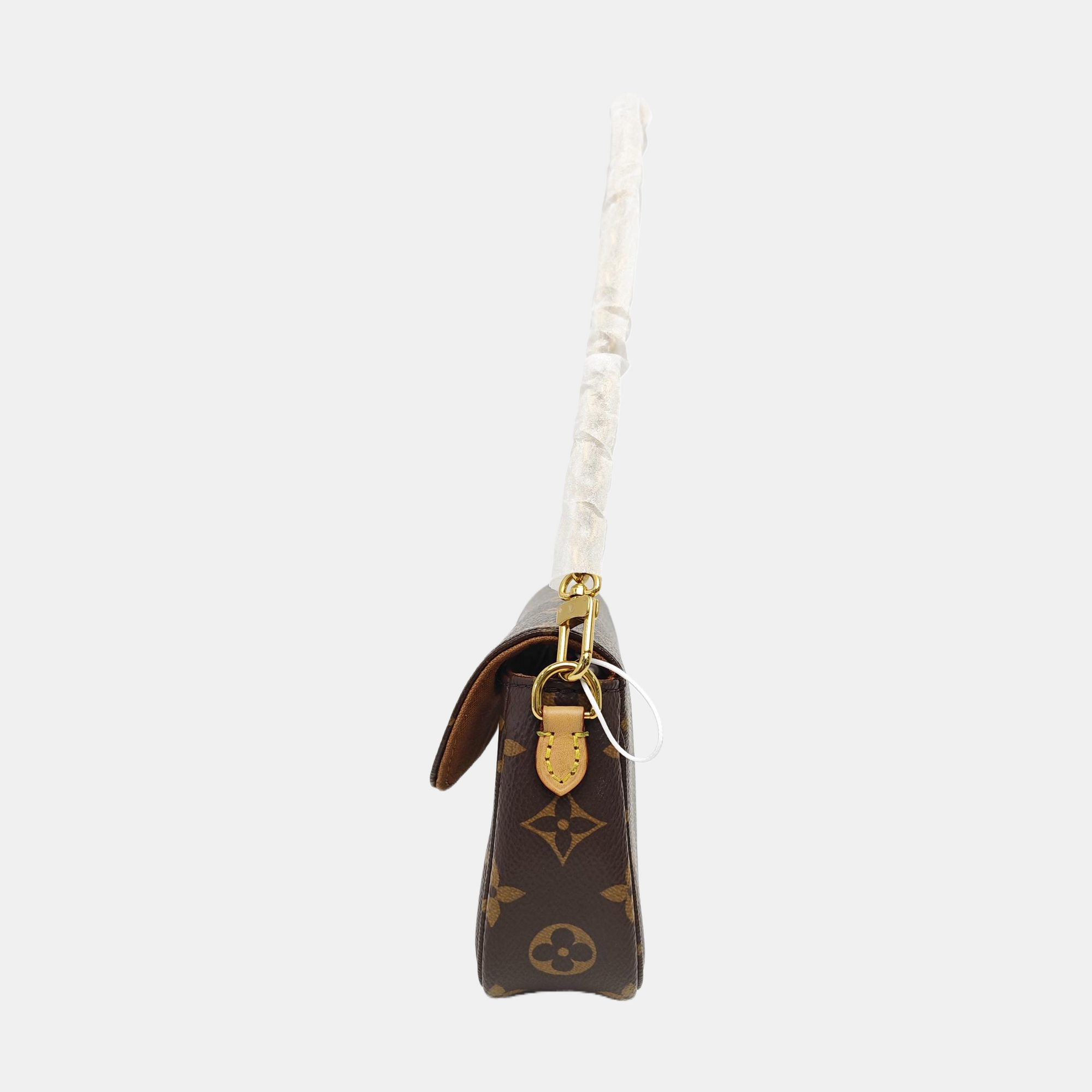 IVY Monogram Coated Canvas Brown