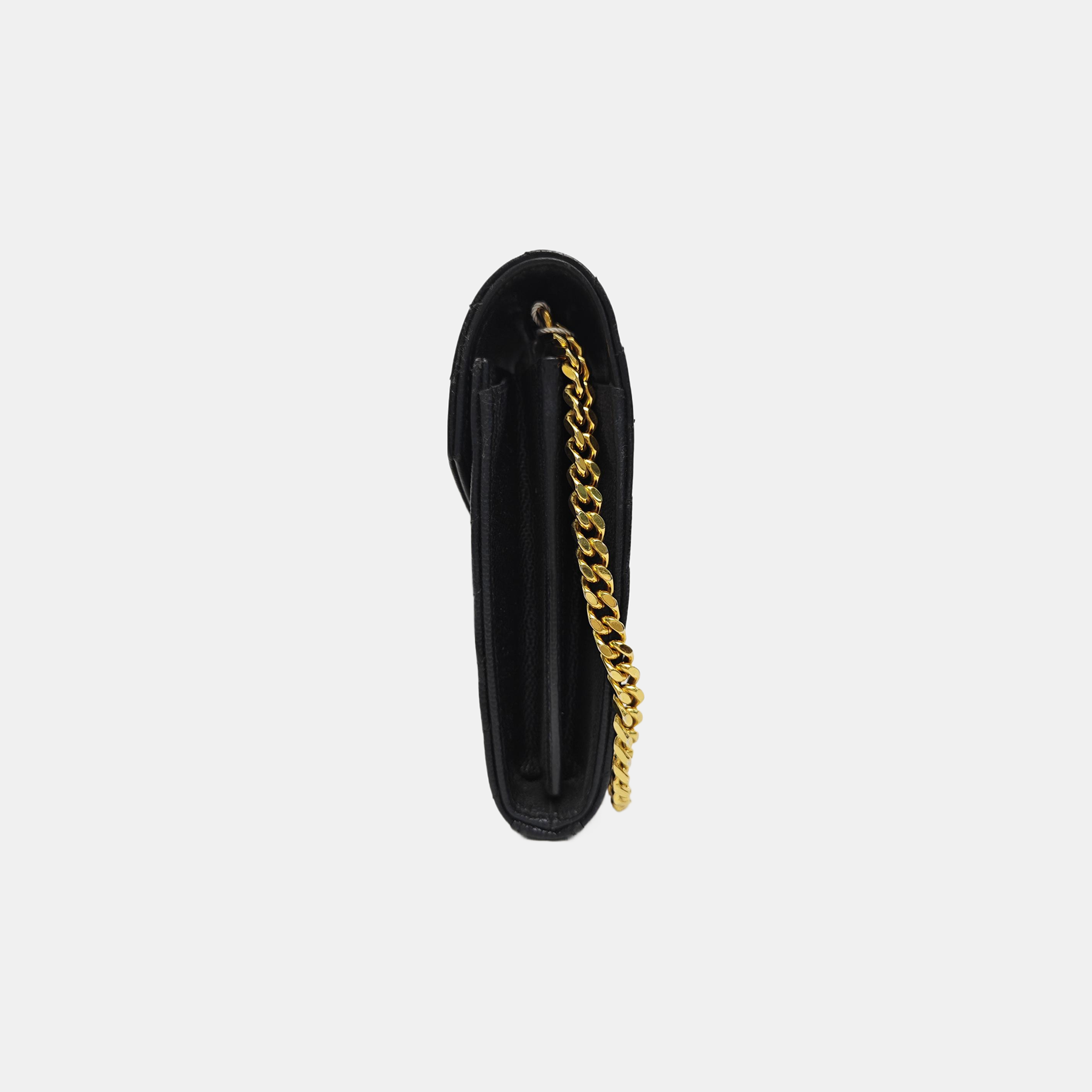 MONOGRAM Medium Quilted Calfskin Black