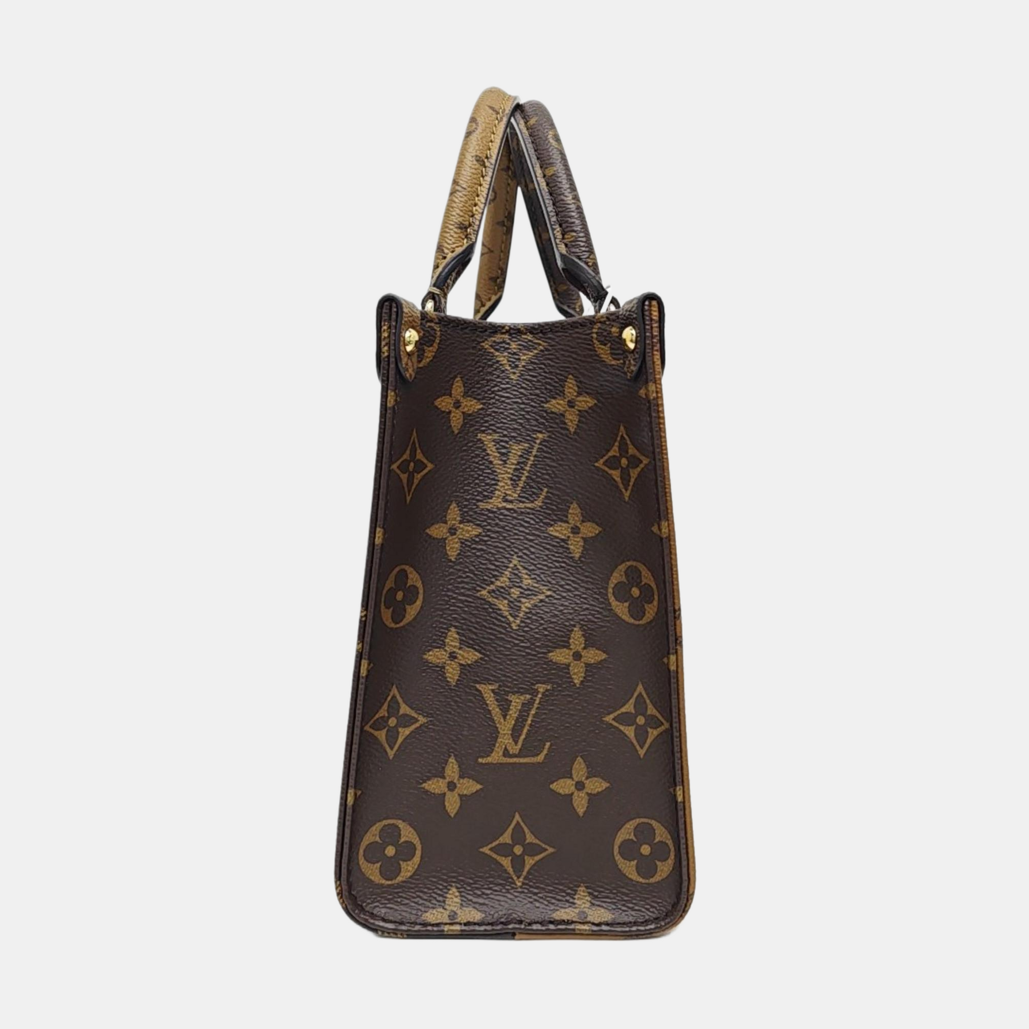 ONTHEGO PM Monogram Coated Canvas Brown