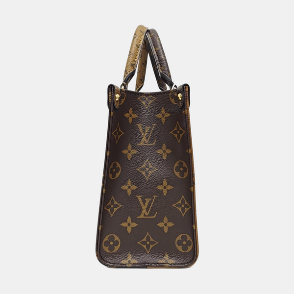 ONTHEGO PM Monogram Coated Canvas Brown