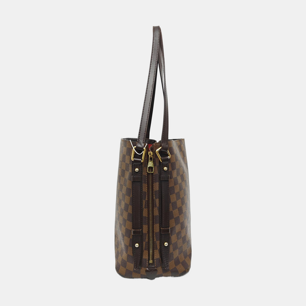 RIVINGTON Damier Ebene Coated Canvas Brown